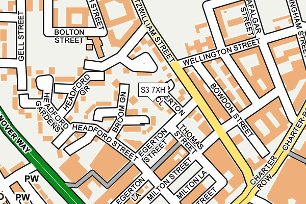 S3 7XH map - OS OpenMap – Local (Ordnance Survey) S3 7XH map - OS OpenMap – Local (Ordnance Survey)