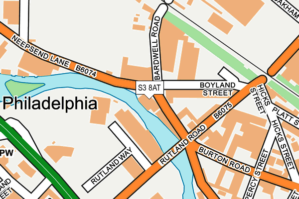S3 8AT map - OS OpenMap – Local (Ordnance Survey) S3 8AT map - OS OpenMap – Local (Ordnance Survey)