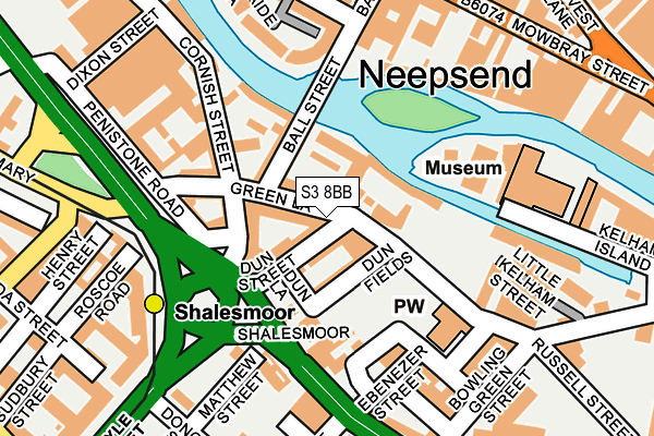 S3 8BB map - OS OpenMap – Local (Ordnance Survey) S3 8BB map - OS OpenMap – Local (Ordnance Survey)