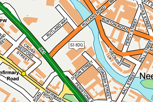 S3 8DQ map - OS OpenMap – Local (Ordnance Survey) S3 8DQ map - OS OpenMap – Local (Ordnance Survey)