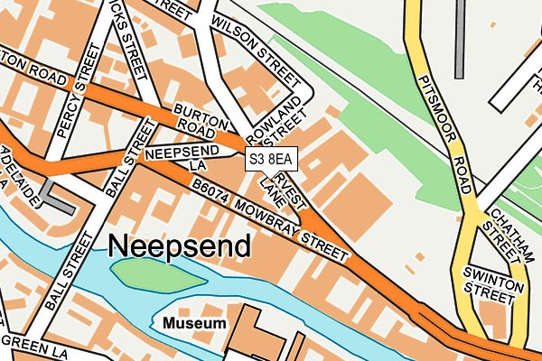 S3 8EA map - OS OpenMap – Local (Ordnance Survey) S3 8EA map - OS OpenMap – Local (Ordnance Survey)
