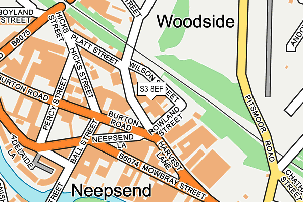 S3 8EF map - OS OpenMap – Local (Ordnance Survey) S3 8EF map - OS OpenMap – Local (Ordnance Survey)