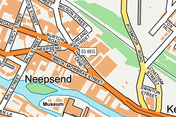 S3 8EG map - OS OpenMap – Local (Ordnance Survey) S3 8EG map - OS OpenMap – Local (Ordnance Survey)