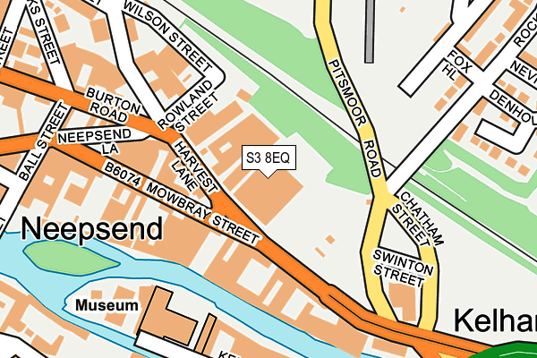 S3 8EQ map - OS OpenMap – Local (Ordnance Survey) S3 8EQ map - OS OpenMap – Local (Ordnance Survey)