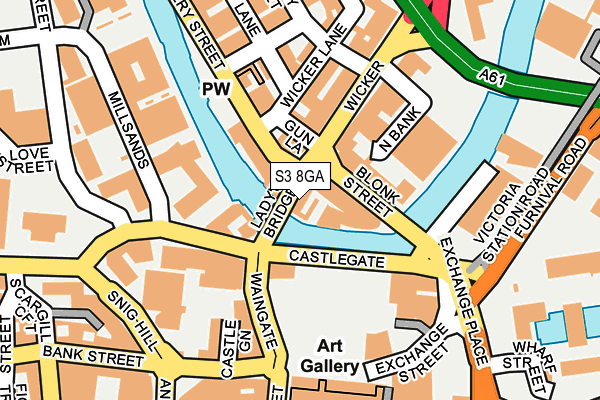 S3 8GA map - OS OpenMap – Local (Ordnance Survey) S3 8GA map - OS OpenMap – Local (Ordnance Survey)
