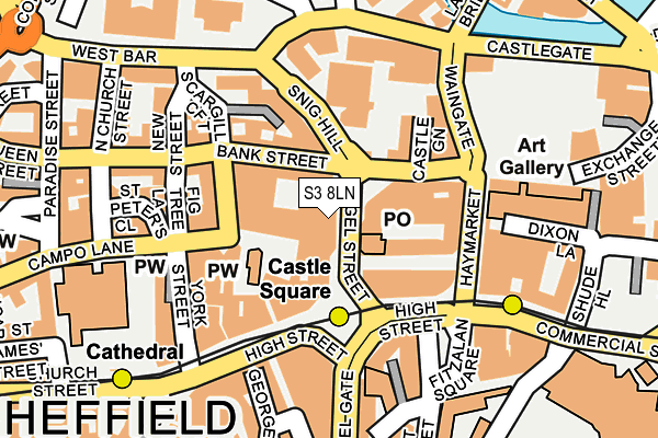 S3 8LN map - OS OpenMap – Local (Ordnance Survey) S3 8LN map - OS OpenMap – Local (Ordnance Survey)