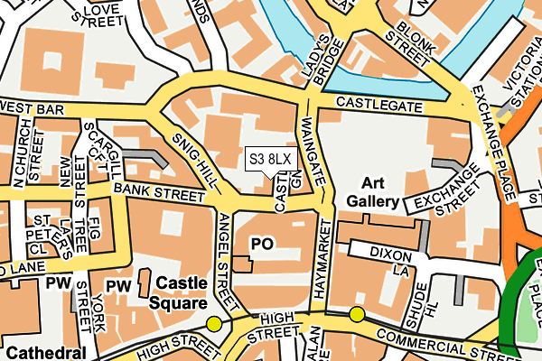 S3 8LX map - OS OpenMap – Local (Ordnance Survey) S3 8LX map - OS OpenMap – Local (Ordnance Survey)