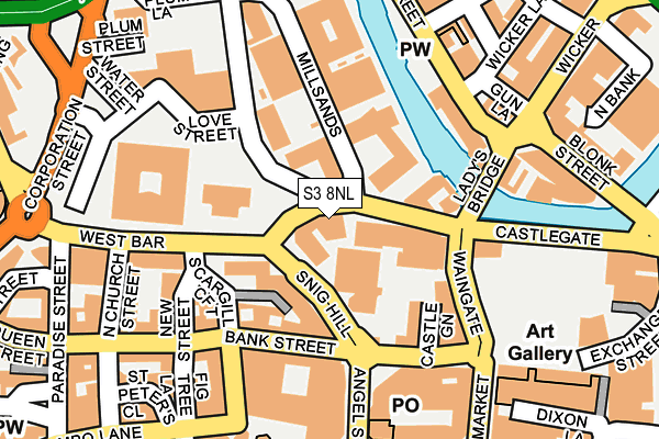 S3 8NL map - OS OpenMap – Local (Ordnance Survey) S3 8NL map - OS OpenMap – Local (Ordnance Survey)