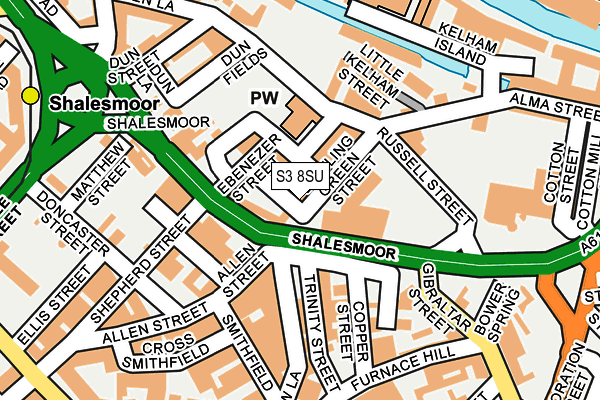 S3 8SU map - OS OpenMap – Local (Ordnance Survey) S3 8SU map - OS OpenMap – Local (Ordnance Survey)