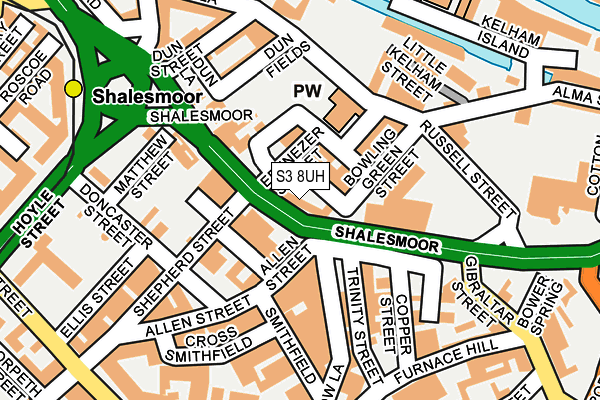 S3 8UH map - OS OpenMap – Local (Ordnance Survey) S3 8UH map - OS OpenMap – Local (Ordnance Survey)