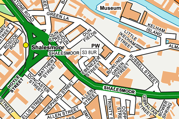 S3 8UR map - OS OpenMap – Local (Ordnance Survey) S3 8UR map - OS OpenMap – Local (Ordnance Survey)