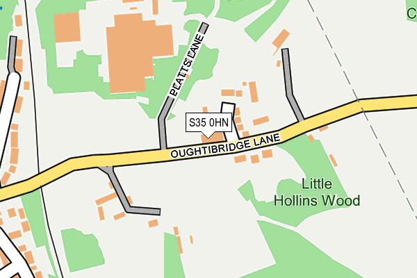 S35 0HN map - OS OpenMap – Local (Ordnance Survey)