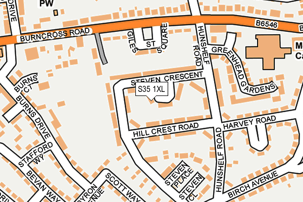 S35 1XL map - OS OpenMap – Local (Ordnance Survey) S35 1XL map - OS OpenMap – Local (Ordnance Survey)