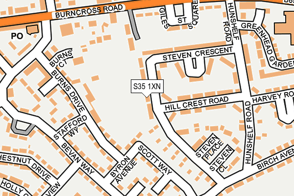 S35 1XN map - OS OpenMap – Local (Ordnance Survey) S35 1XN map - OS OpenMap – Local (Ordnance Survey)