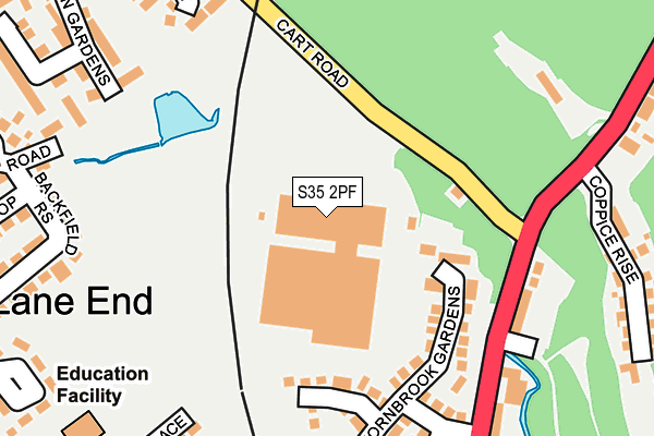 S35 2PF map - OS OpenMap – Local (Ordnance Survey)