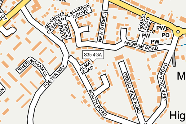 S35 4GA map - OS OpenMap – Local (Ordnance Survey) S35 4GA map - OS OpenMap – Local (Ordnance Survey)