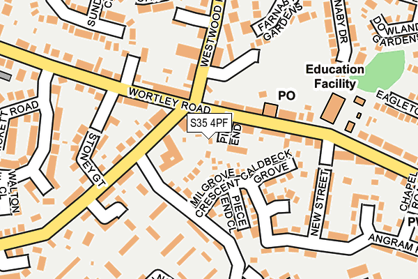 S35 4PF map - OS OpenMap – Local (Ordnance Survey) S35 4PF map - OS OpenMap – Local (Ordnance Survey)