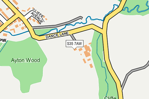 S35 7AW map - OS OpenMap – Local (Ordnance Survey) S35 7AW map - OS OpenMap – Local (Ordnance Survey)
