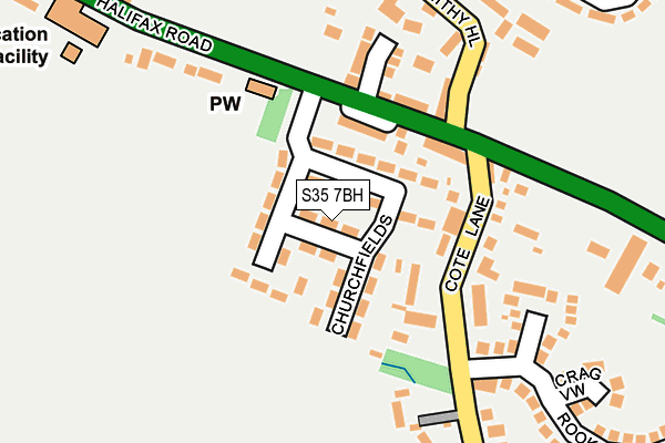 S35 7BH map - OS OpenMap – Local (Ordnance Survey) S35 7BH map - OS OpenMap – Local (Ordnance Survey)