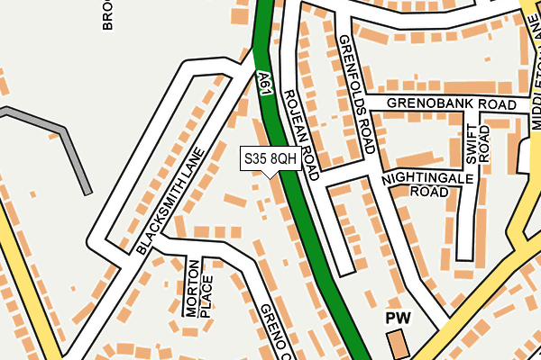 S35 8QH map - OS OpenMap – Local (Ordnance Survey) S35 8QH map - OS OpenMap – Local (Ordnance Survey)