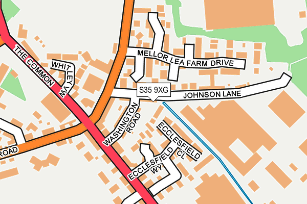 S35 9XG map - OS OpenMap – Local (Ordnance Survey)