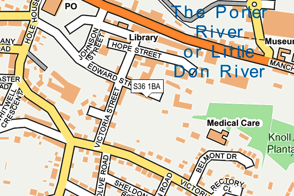 S36 1BA map - OS OpenMap – Local (Ordnance Survey) S36 1BA map - OS OpenMap – Local (Ordnance Survey)
