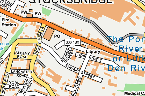 S36 1BX map - OS OpenMap – Local (Ordnance Survey) S36 1BX map - OS OpenMap – Local (Ordnance Survey)