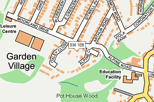 S36 1EB map - OS OpenMap – Local (Ordnance Survey) S36 1EB map - OS OpenMap – Local (Ordnance Survey)