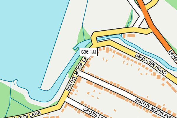 S36 1JJ map - OS OpenMap – Local (Ordnance Survey) S36 1JJ map - OS OpenMap – Local (Ordnance Survey)