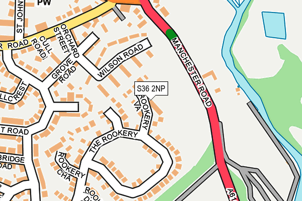 S36 2NP map - OS OpenMap – Local (Ordnance Survey) S36 2NP map - OS OpenMap – Local (Ordnance Survey)