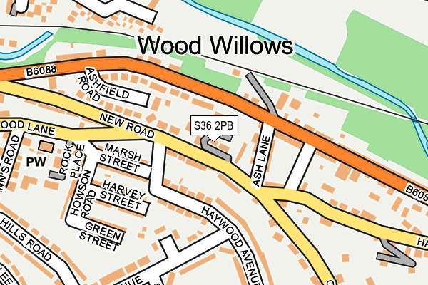 S36 2PB map - OS OpenMap – Local (Ordnance Survey) S36 2PB map - OS OpenMap – Local (Ordnance Survey)