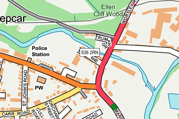S36 2RN map - OS OpenMap – Local (Ordnance Survey) S36 2RN map - OS OpenMap – Local (Ordnance Survey)