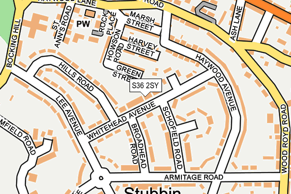 S36 2SY map - OS OpenMap – Local (Ordnance Survey) S36 2SY map - OS OpenMap – Local (Ordnance Survey)