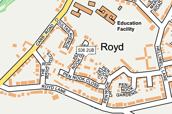 S36 2UB map - OS OpenMap – Local (Ordnance Survey) S36 2UB map - OS OpenMap – Local (Ordnance Survey)
