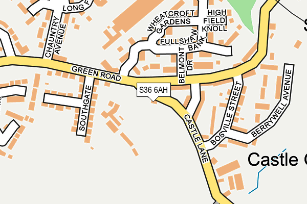 S36 6AH map - OS OpenMap – Local (Ordnance Survey) S36 6AH map - OS OpenMap – Local (Ordnance Survey)