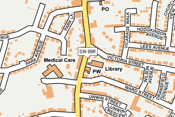 S36 6BR map - OS OpenMap – Local (Ordnance Survey) S36 6BR map - OS OpenMap – Local (Ordnance Survey)