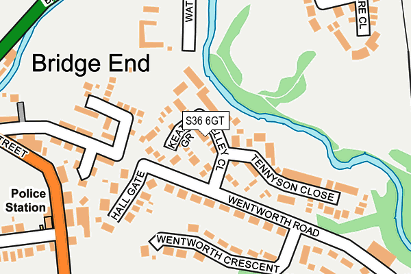 S36 6GT map - OS OpenMap – Local (Ordnance Survey) S36 6GT map - OS OpenMap – Local (Ordnance Survey)