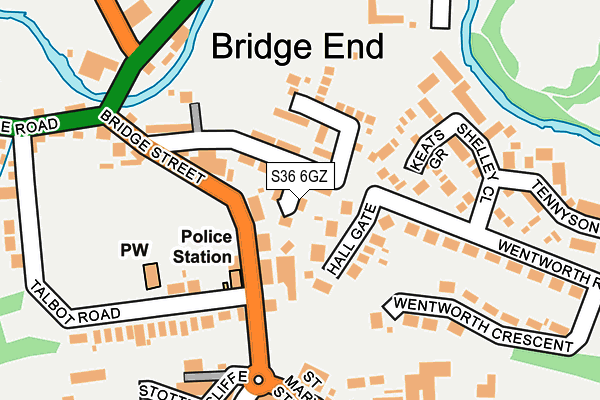 S36 6GZ map - OS OpenMap – Local (Ordnance Survey) S36 6GZ map - OS OpenMap – Local (Ordnance Survey)