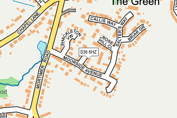S36 6HZ map - OS OpenMap – Local (Ordnance Survey) S36 6HZ map - OS OpenMap – Local (Ordnance Survey)
