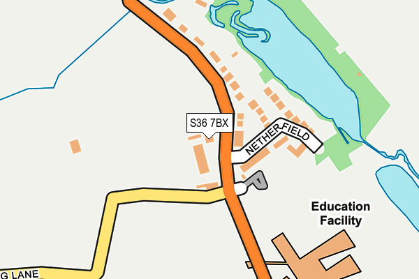 S36 7BX map - OS OpenMap – Local (Ordnance Survey) S36 7BX map - OS OpenMap – Local (Ordnance Survey)