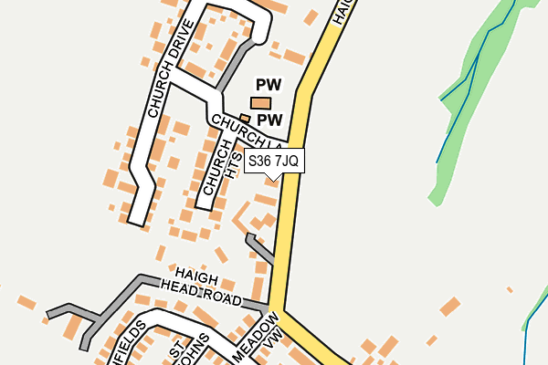 S36 7JQ map - OS OpenMap – Local (Ordnance Survey) S36 7JQ map - OS OpenMap – Local (Ordnance Survey)