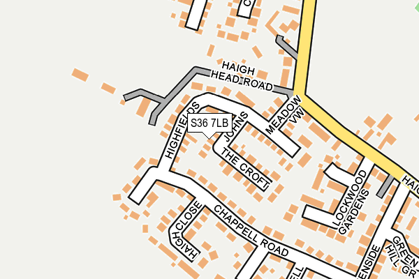 S36 7LB map - OS OpenMap – Local (Ordnance Survey) S36 7LB map - OS OpenMap – Local (Ordnance Survey)