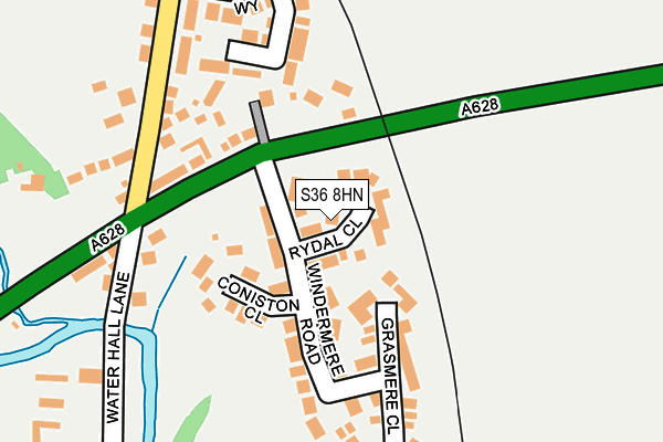 S36 8HN map - OS OpenMap – Local (Ordnance Survey) S36 8HN map - OS OpenMap – Local (Ordnance Survey)