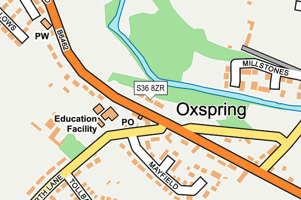 S36 8ZR map - OS OpenMap – Local (Ordnance Survey) S36 8ZR map - OS OpenMap – Local (Ordnance Survey)