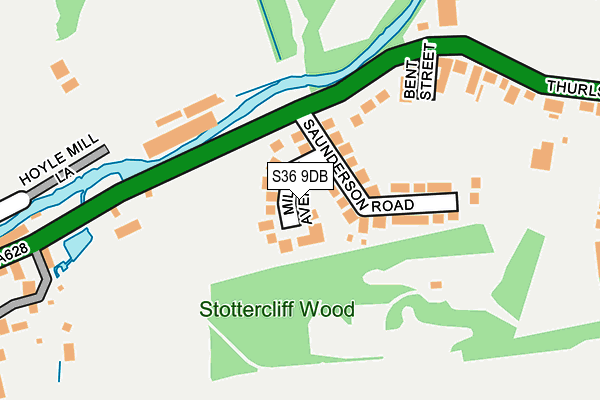 S36 9DB map - OS OpenMap – Local (Ordnance Survey) S36 9DB map - OS OpenMap – Local (Ordnance Survey)