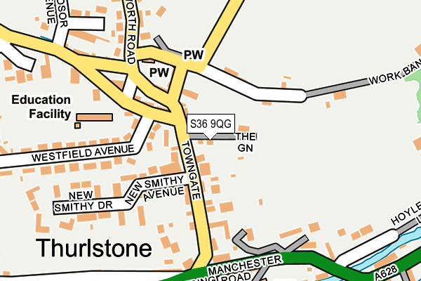 S36 9QG map - OS OpenMap – Local (Ordnance Survey) S36 9QG map - OS OpenMap – Local (Ordnance Survey)