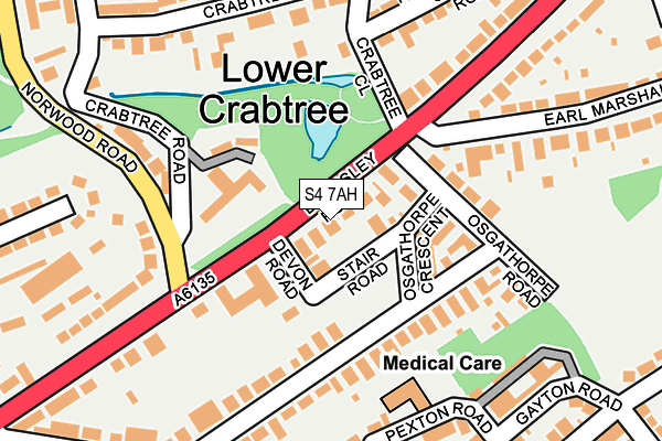 S4 7AH map - OS OpenMap – Local (Ordnance Survey) S4 7AH map - OS OpenMap – Local (Ordnance Survey)