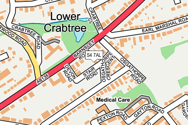S4 7AL map - OS OpenMap – Local (Ordnance Survey) S4 7AL map - OS OpenMap – Local (Ordnance Survey)