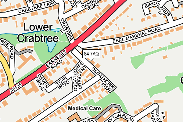 S4 7AQ map - OS OpenMap – Local (Ordnance Survey) S4 7AQ map - OS OpenMap – Local (Ordnance Survey)