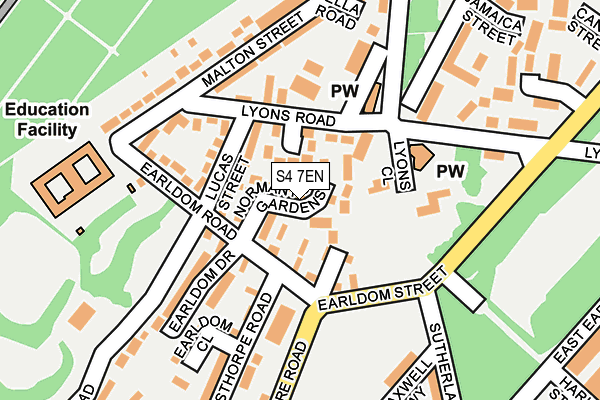 S4 7EN map - OS OpenMap – Local (Ordnance Survey) S4 7EN map - OS OpenMap – Local (Ordnance Survey)